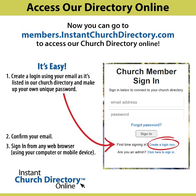Church Directory Online Insturctions Church Directory Online Insturctions
